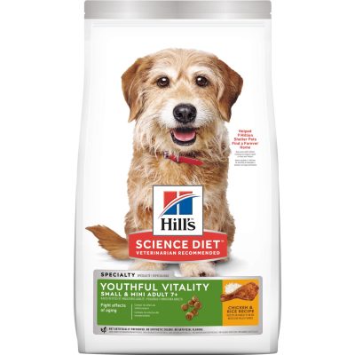 Sd Canine Adult 7 Plus Youthful Vitality Small Breed Chicken Rice Recipe Dry Productshot Zoom